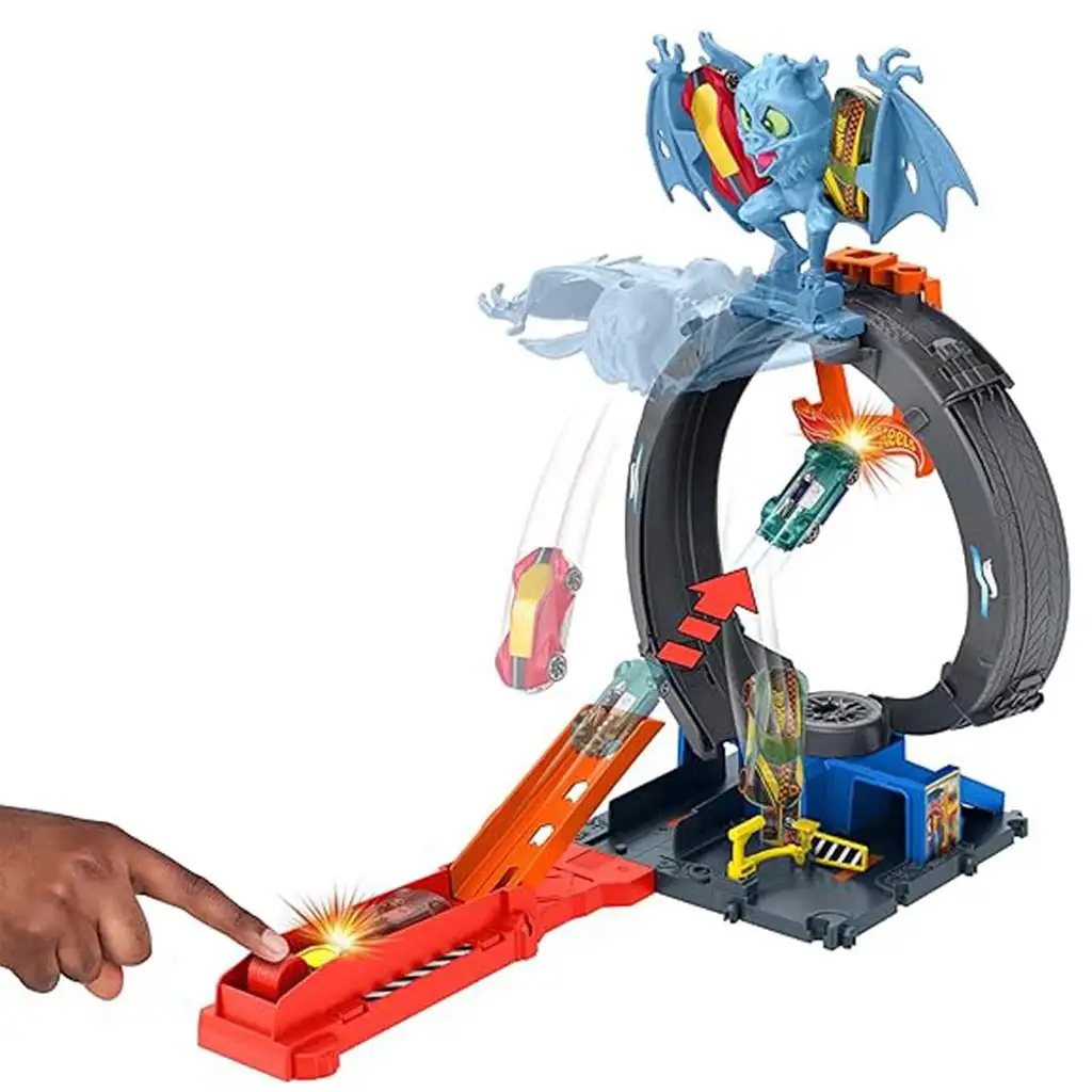 Hot Wheels: Fledermausschleifen-Rennstrecke - Mattel kép 2