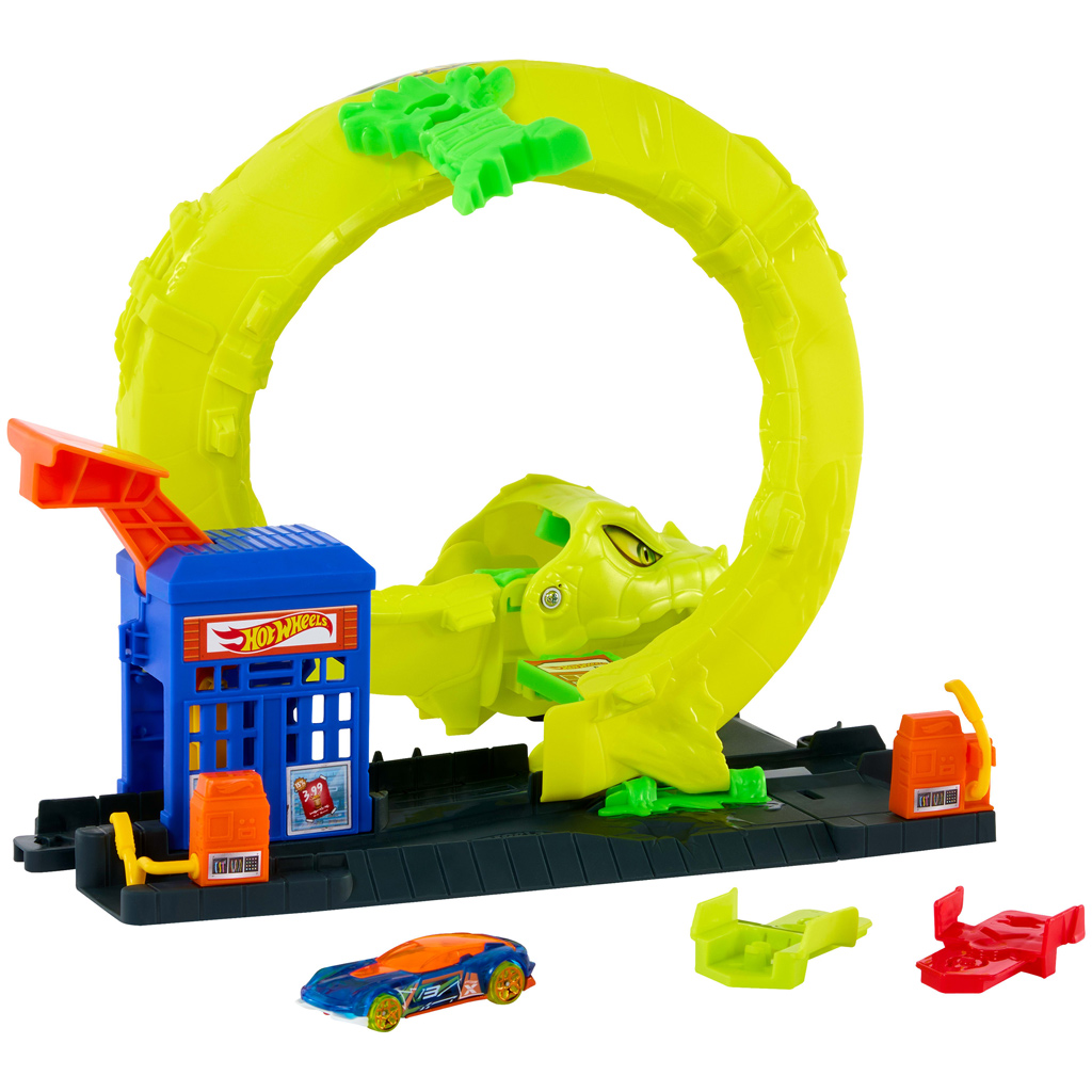 Hot Wheels: Schlangenangriff Spielset – Mattel kép 4