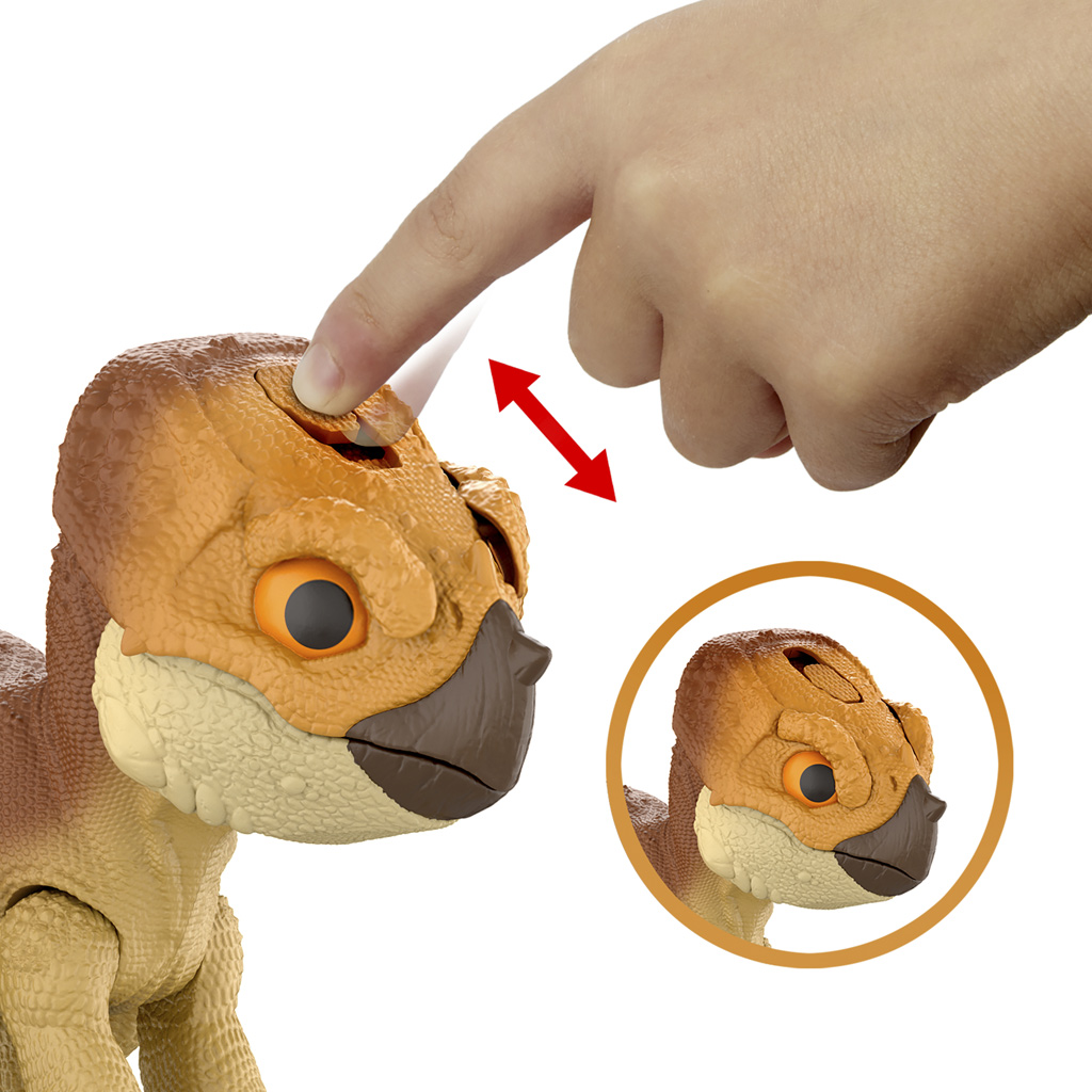 Jurassic World: Wiederauferstehung – Aquilops Dolores interaktive Dinosaurier-Figur – Mattel kép 3