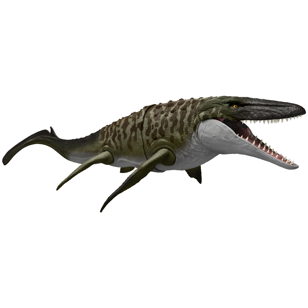 Jurassic World: Wiedergeburt – Bite N Blast Mosasaurus Figur - Mattel kép 2