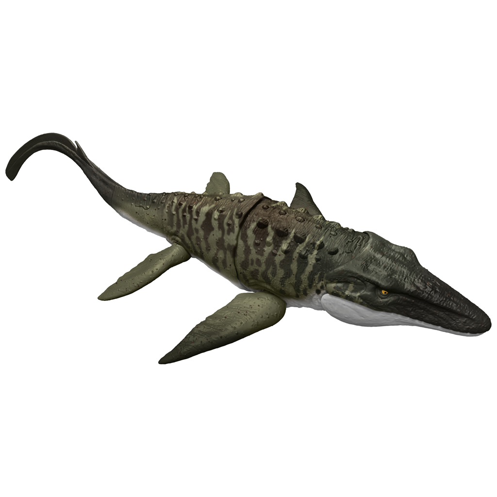 Jurassic World: Wiedergeburt – Bite N Blast Mosasaurus Figur - Mattel kép 3