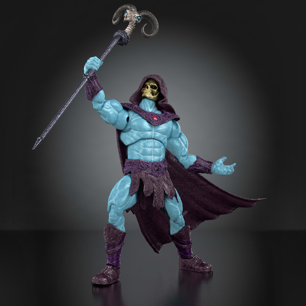 Masters of the Universe: Az univerzum védelmezői Skeletor Csontarcú deluxe akciófigura - Mattel kép 2
