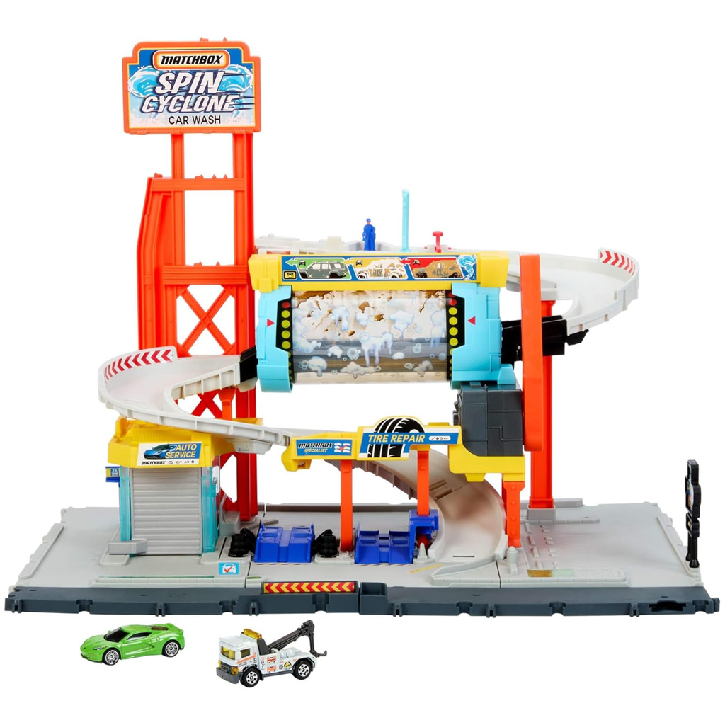 Matchbox: Spin Cyclone Autowaschanlage Spielset – Mattel kép 2