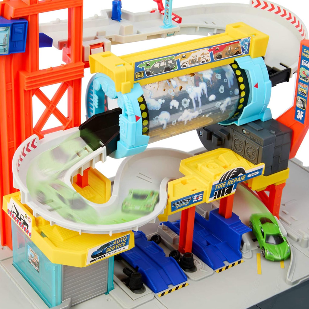 Matchbox: Spin Cyclone Autowaschanlage Spielset – Mattel kép 4