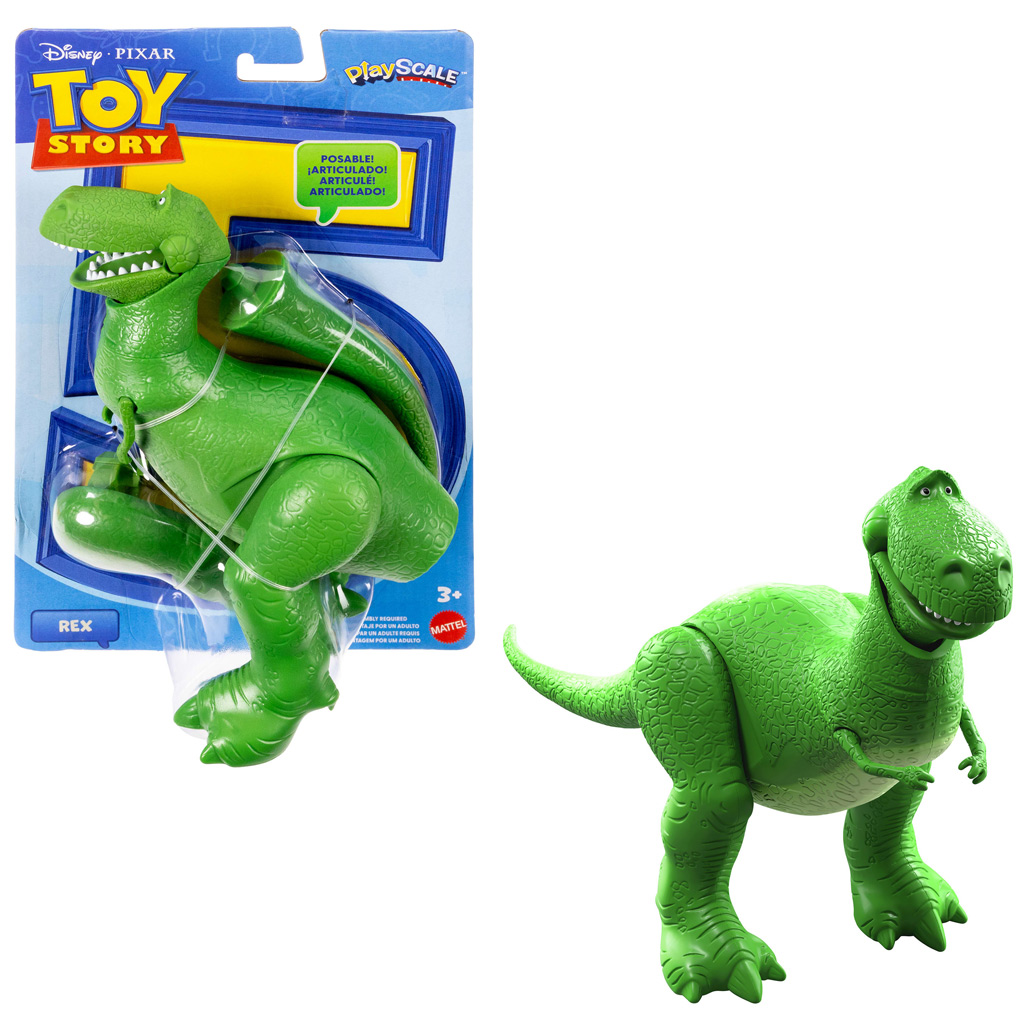 Toy Story 5 Rex játékfigura 18cm - Mattel kép 1