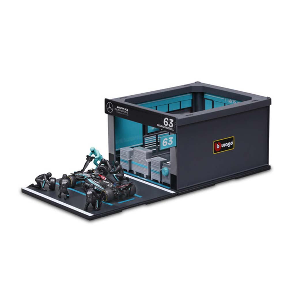 Bburago: F1 Rennwagen 1/43 – MB AMG W15 E Performance Boxengasse kép 3