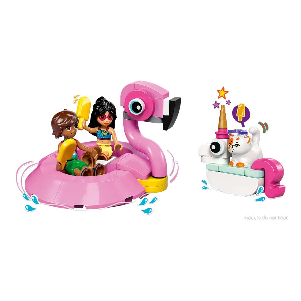 LEGO® Friends: Poolparty mit Flamingo und Einhorn (42658) kép 5