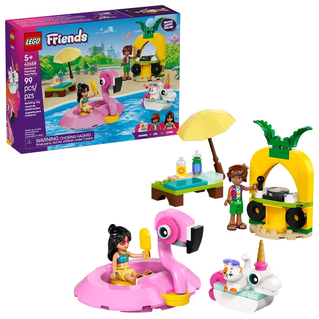 LEGO® Friends: Poolparty mit Flamingo und Einhorn (42658)