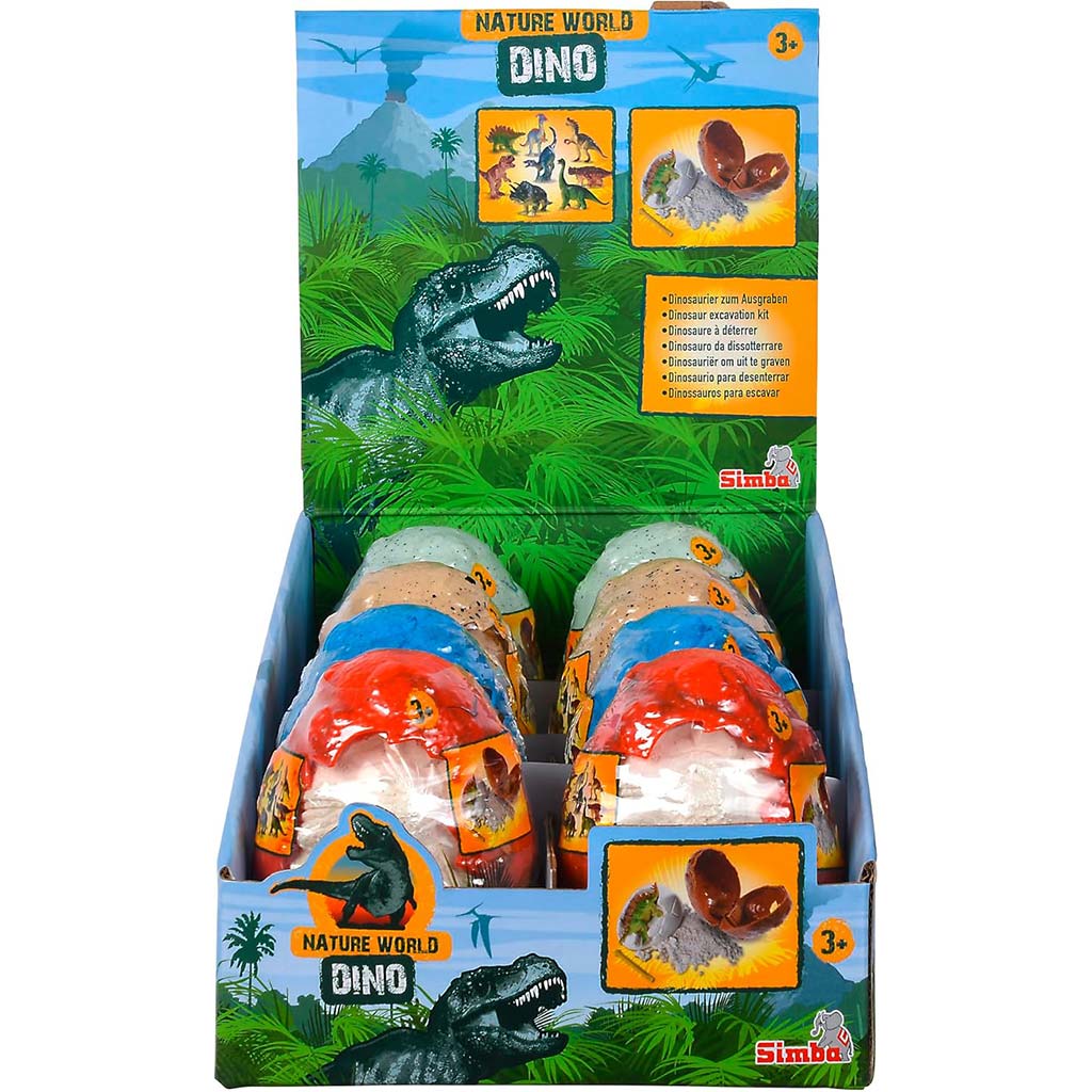Nature World Dino – Überraschungs-Dinosaurier-Archäologieset im Ei - Simba Toys