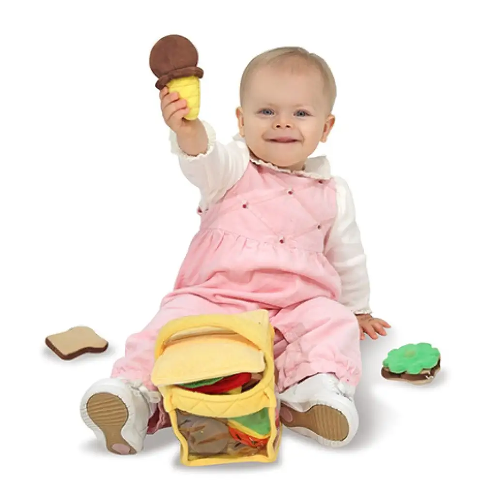 Plüss piknik kosár 9db-os szett - Melissa & Doug kép 3