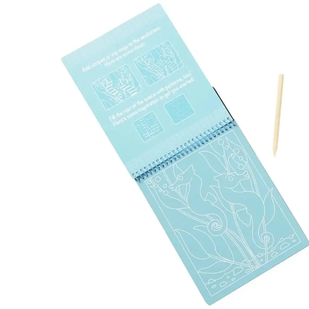 Kreativ-Set für Meeresleben Kratzbilder - Melissa & Doug kép 3