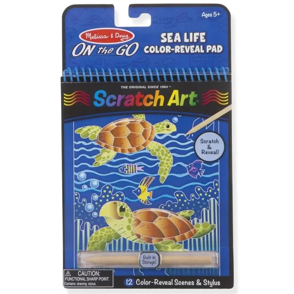 Kreativ-Set für Meeresleben Kratzbilder - Melissa & Doug