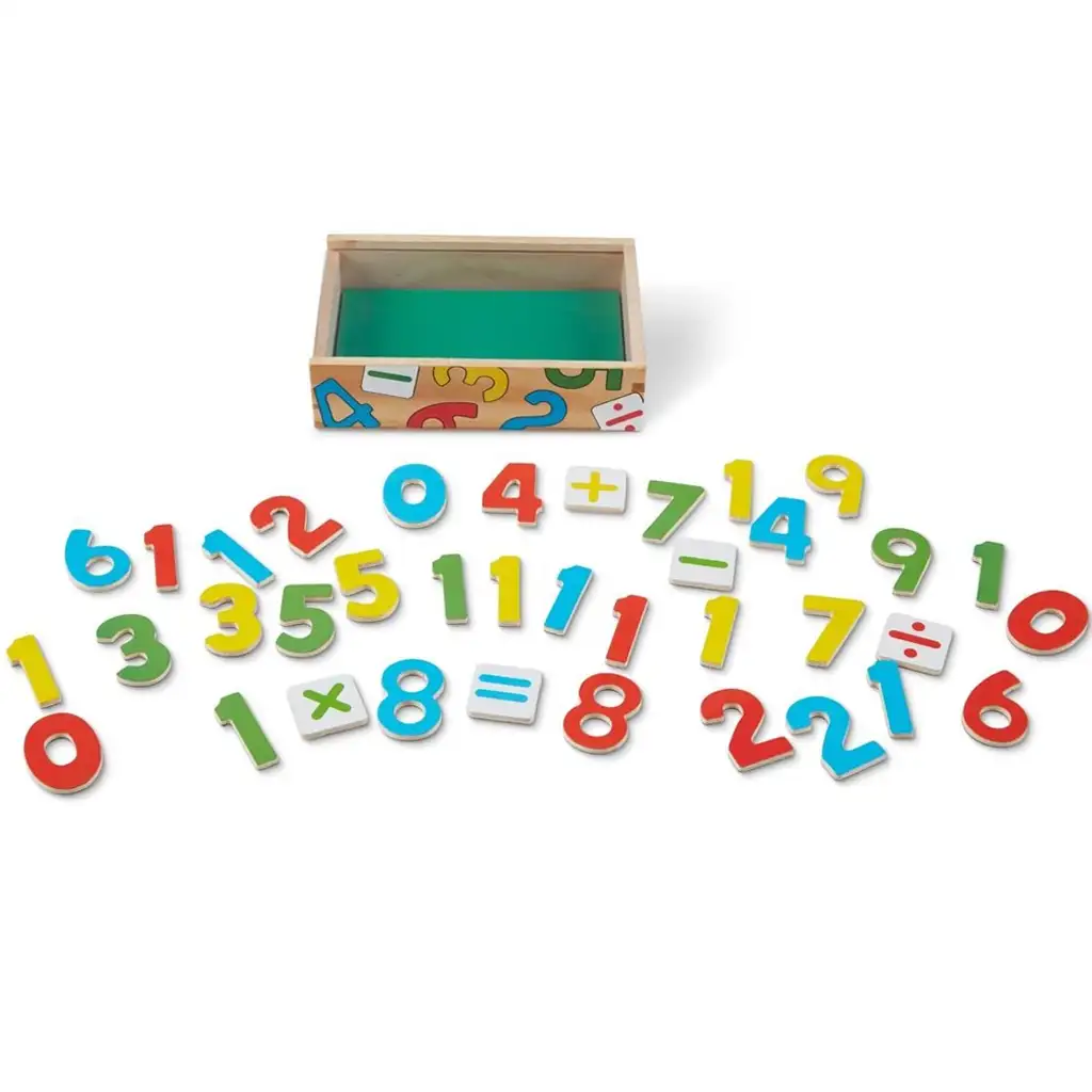 Mágneses fa számok készségfejlesztő játékszett tárolódobozban - Melissa & Doug kép 3