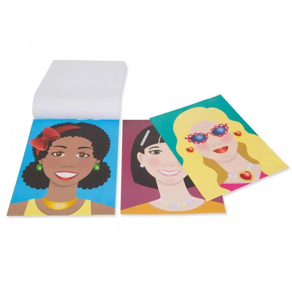 Melissa & Doug: Gesichtsgestaltungs-Set mit Aufklebern kép 2