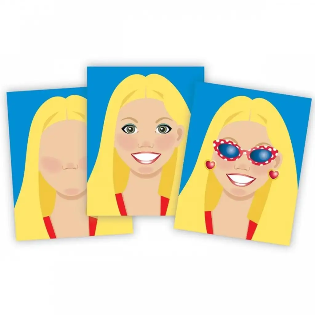 Melissa & Doug: Gesichtsgestaltungs-Set mit Aufklebern kép 3