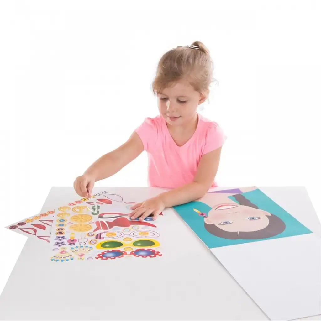 Melissa & Doug: Gesichtsgestaltungs-Set mit Aufklebern kép 5