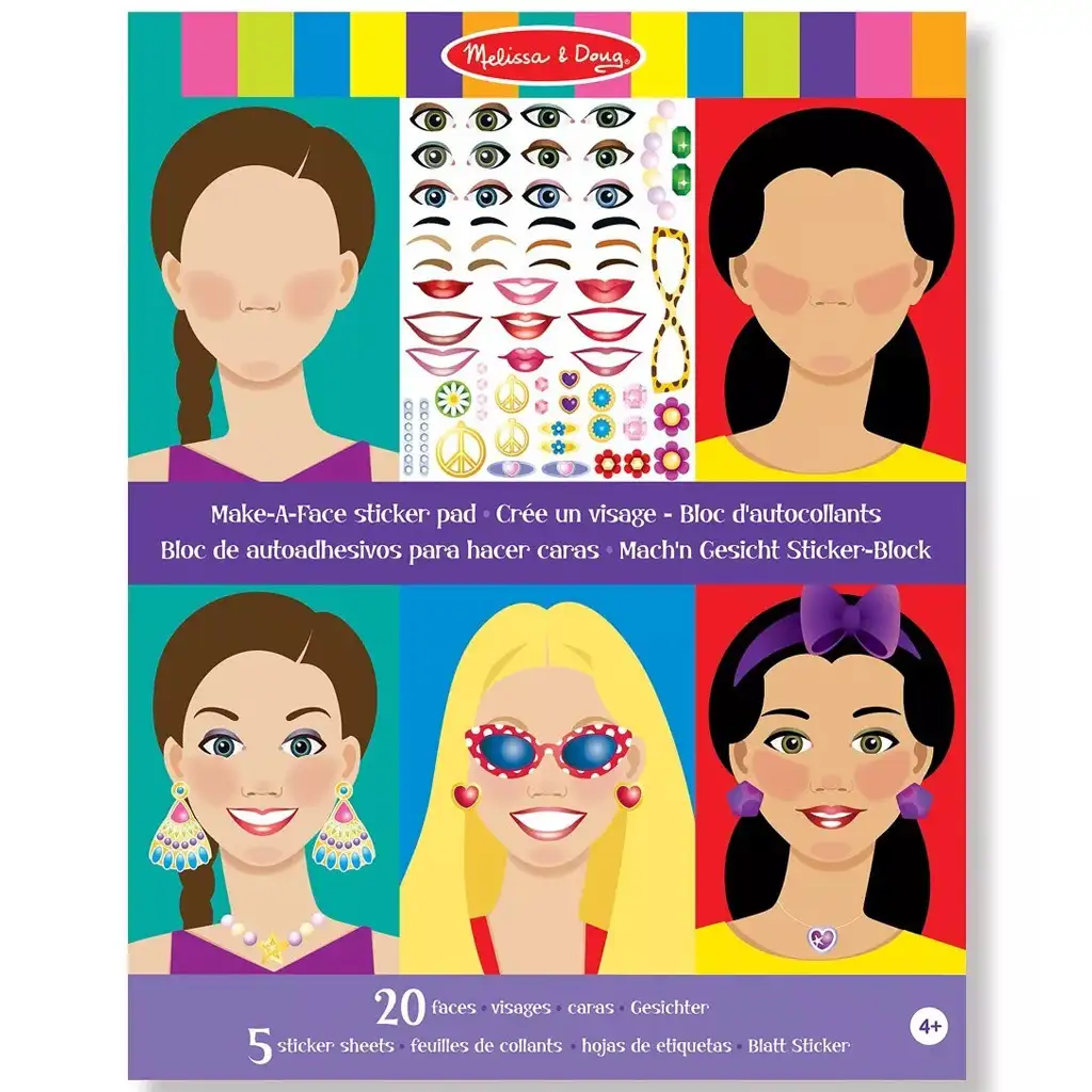 Melissa & Doug: Gesichtsgestaltungs-Set mit Aufklebern