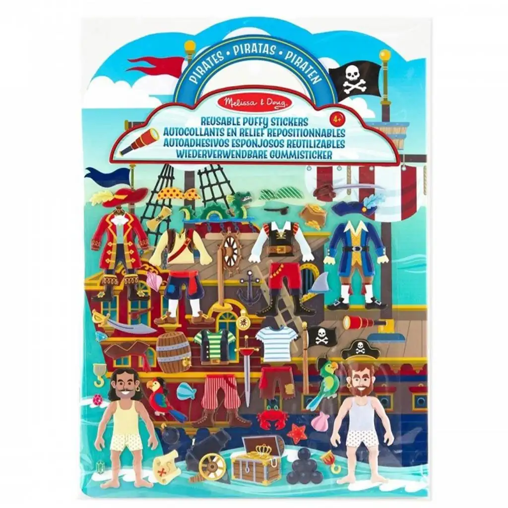 Kalózos pufi matrica készlet - Melissa & Doug kép 1