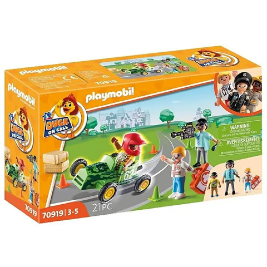 Playmobil: Duck on Call Mentők bevetésen versenybaleset (70919) kép 1
