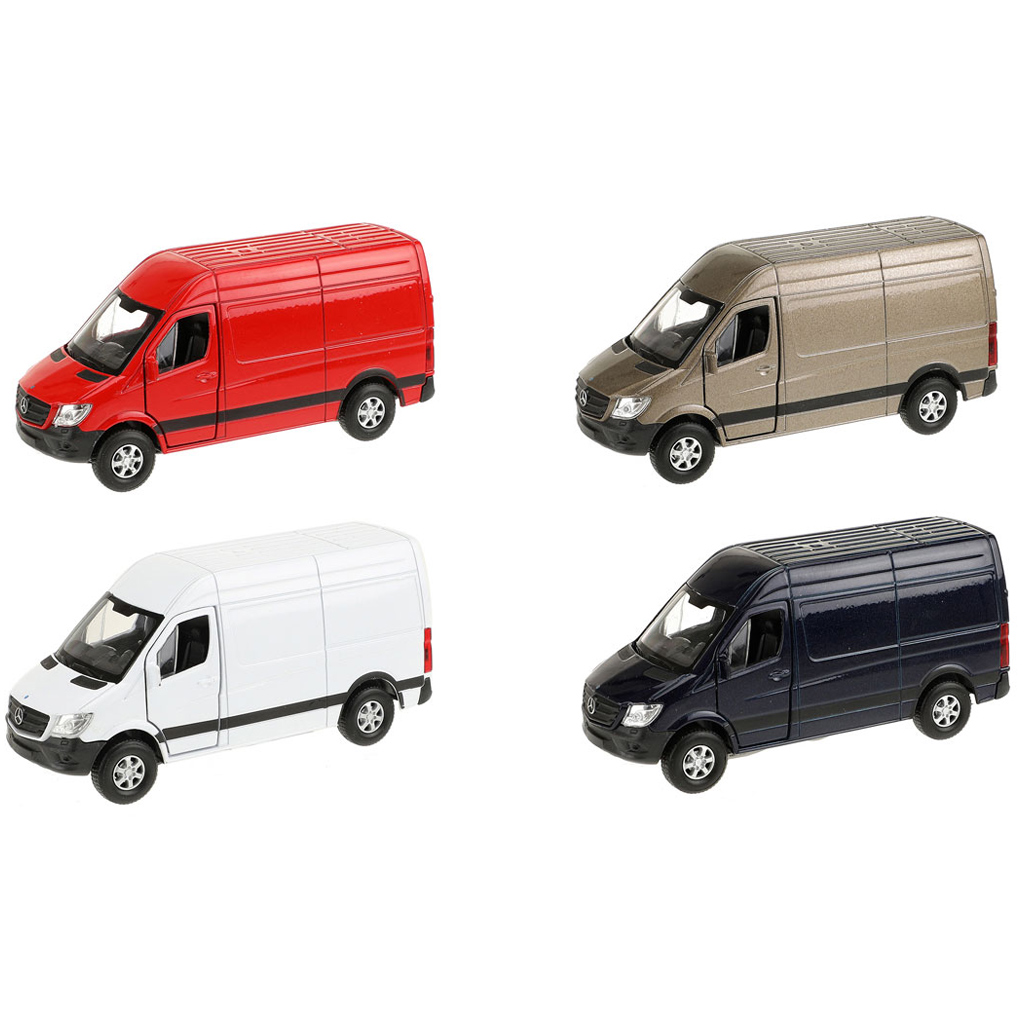 Welly: Mercedes-Benz Sprinter Metall-Miniaturmodell, verschiedene Ausführungen, 11 cm
