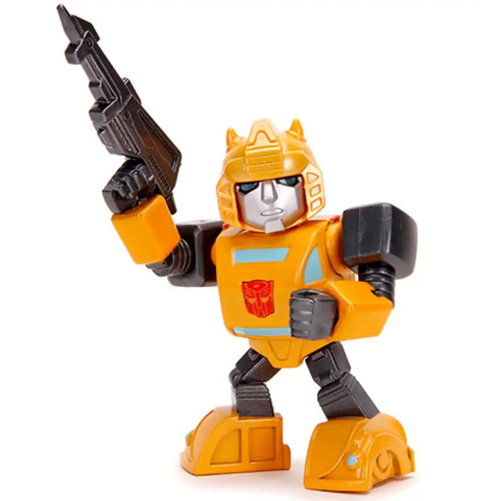 Transformers: Metalfigs Bumblebee Figur mit Waffen 10cm - Simba Toys kép 2