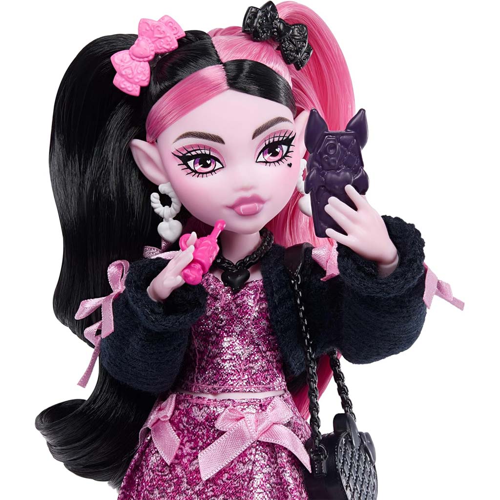 Monster High Draculaura Puppe mit Zubehör - Mattel kép 4