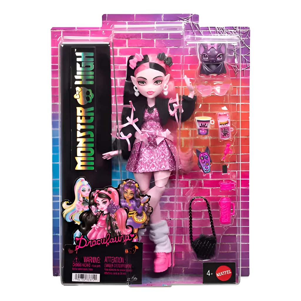 Monster High Draculaura Puppe mit Zubehör - Mattel