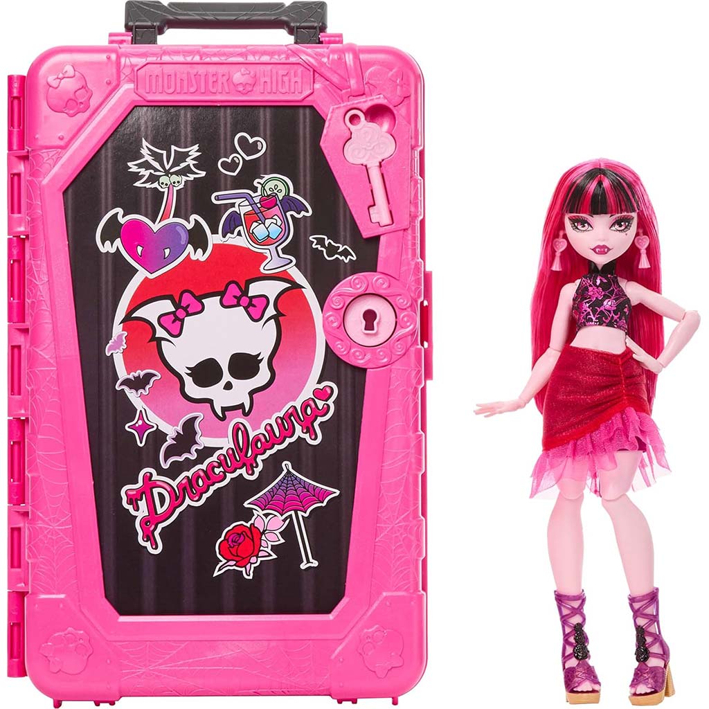 Monster High Schrecklich gute Freundinnen Geheimnisse: Gruselige Reise Draculaura Puppe - Mattel kép 2