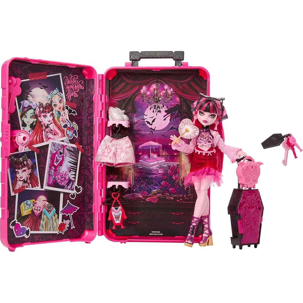 Monster High Schrecklich gute Freundinnen Geheimnisse: Gruselige Reise Draculaura Puppe - Mattel kép 4