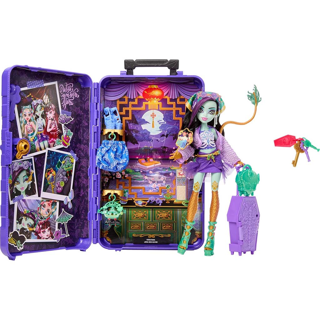Monster High Schrecklich Gute Freunde Geheimnisse: Gruselige Reise Jinafire Long Puppe – Mattel kép 3