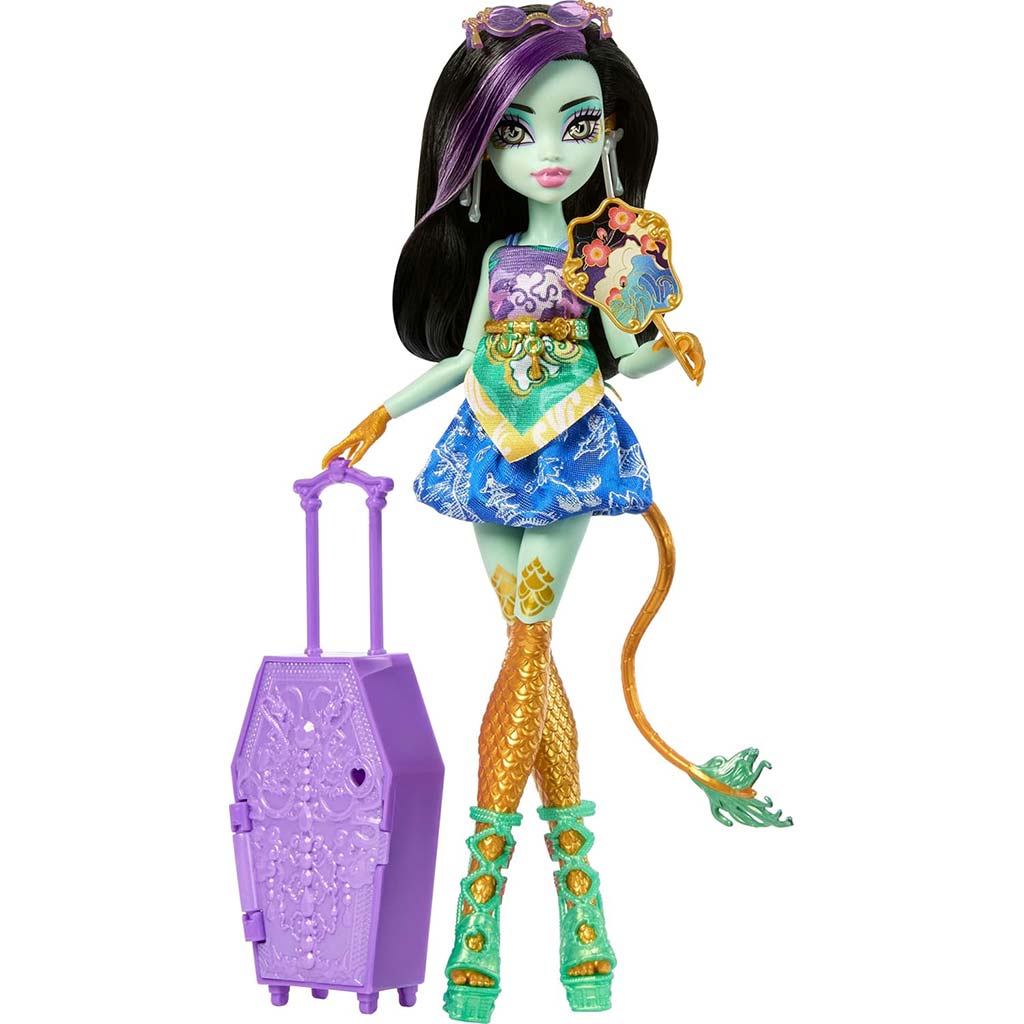 Monster High Schrecklich Gute Freunde Geheimnisse: Gruselige Reise Jinafire Long Puppe – Mattel kép 4