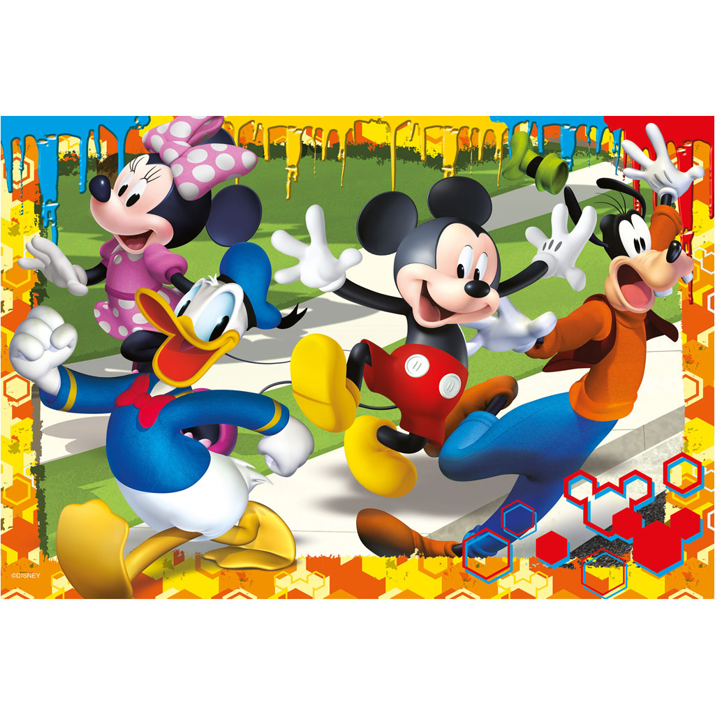 Micky Maus 2-in-1 Puzzle und Malset, 250 Teile, 50x35cm – Lisciani kép 2