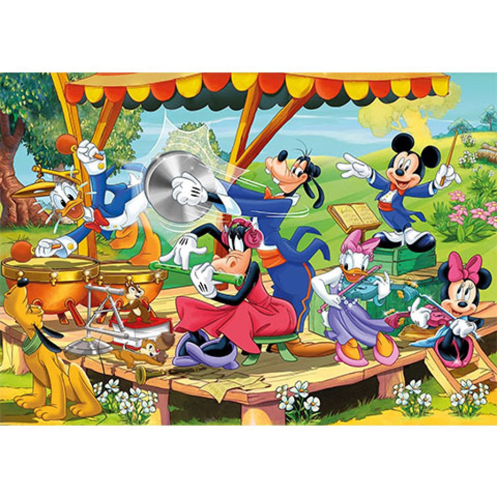 Mickey Maus Supercolor 2-in-1 Puzzle 2x60 Teile - Clementoni kép 2