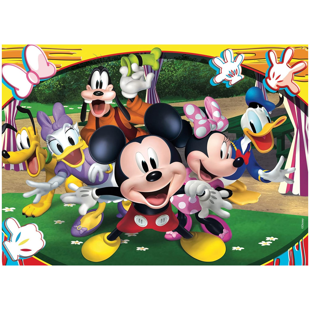 Micky Maus 2-in-1 Puzzle und Malset mit 48 Teilen, 35x25 cm - Lisciani kép 2