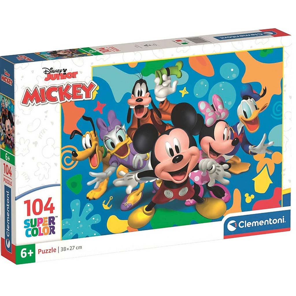 Micky Maus und seine Freunde 104-teiliges Supercolor Puzzle – Clementoni