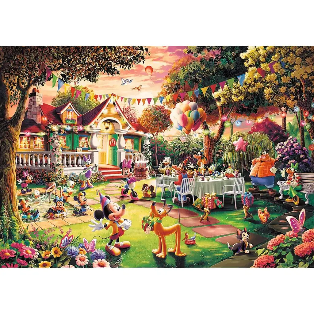 Micky Maus Geburtstags-Party 1000-teiliges Premium Plus Puzzle – Trefl kép 2