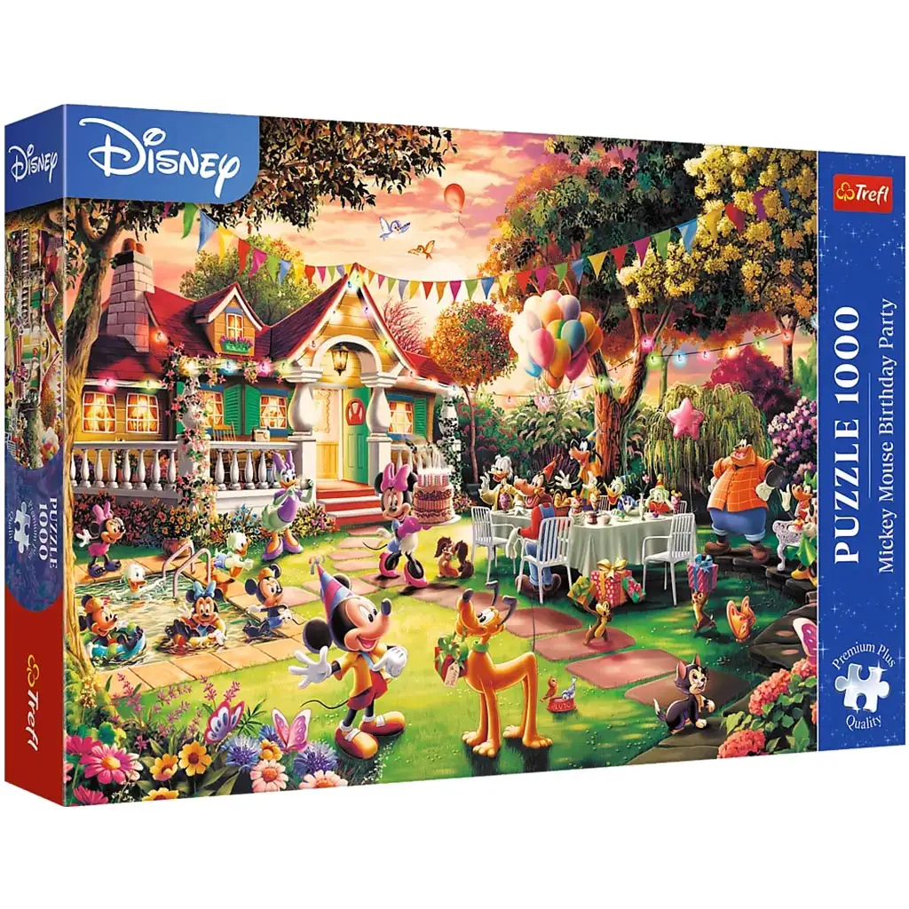 Micky Maus Geburtstags-Party 1000-teiliges Premium Plus Puzzle – Trefl