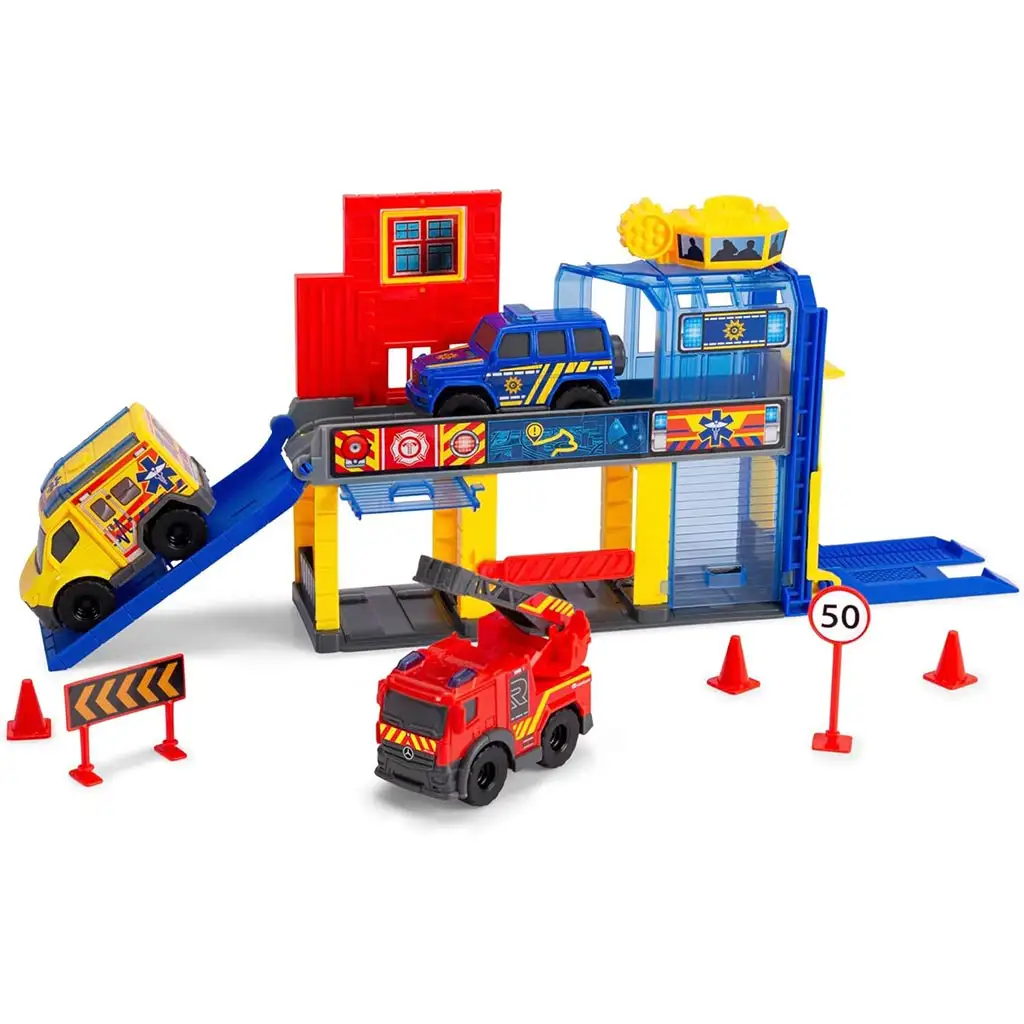 Micro SOS Station Set - Dickie Toys kép 3