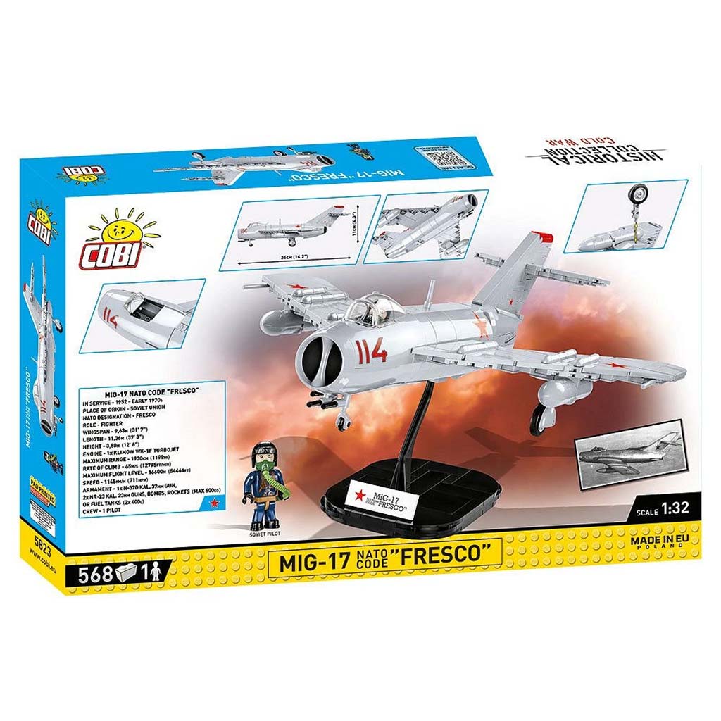 COBI: MiG-17 vadászrepülőgép építőjáték (5823) kép 8