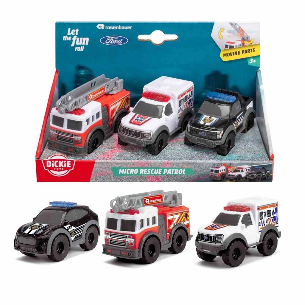 Mikro-Rettungsfahrzeuge in verschiedenen Ausführungen 1/64 – Dickie Toys kép 2