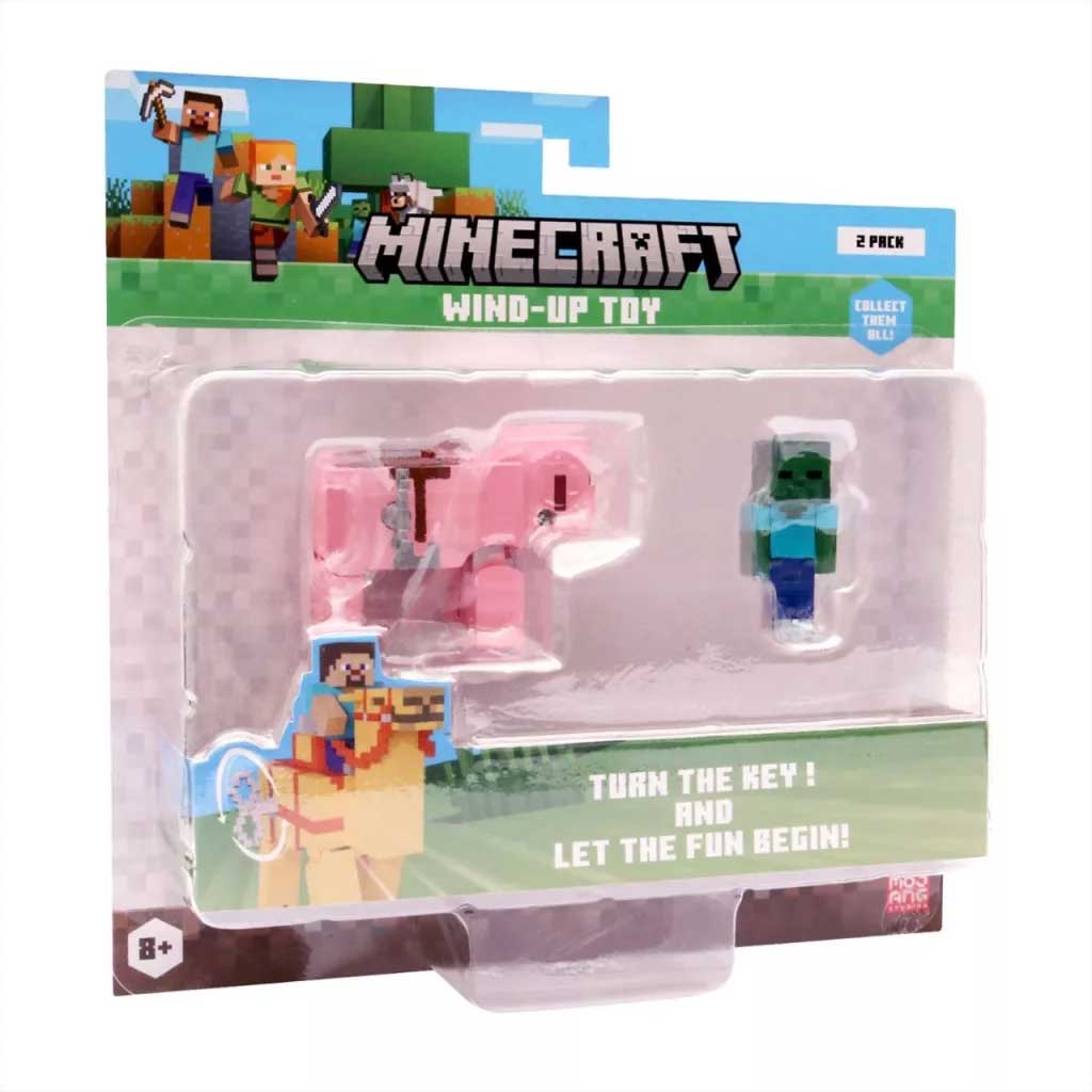 Minecraft 3D figura felhúzható állattal 2. sorozat többféle változatban 1db kép 3