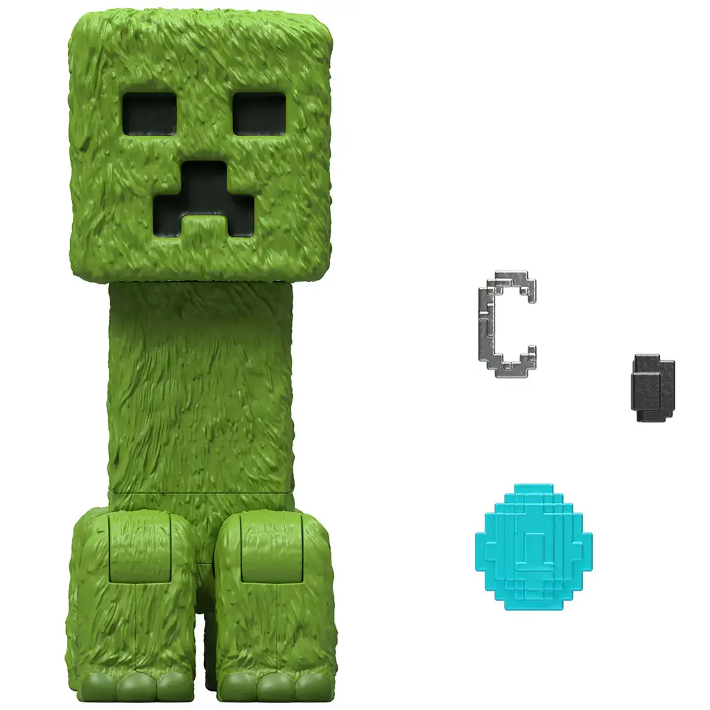 Minecraft: Ein Minecraft-Film Creeper Actionfigur mit Zubehör - Mattel kép 3