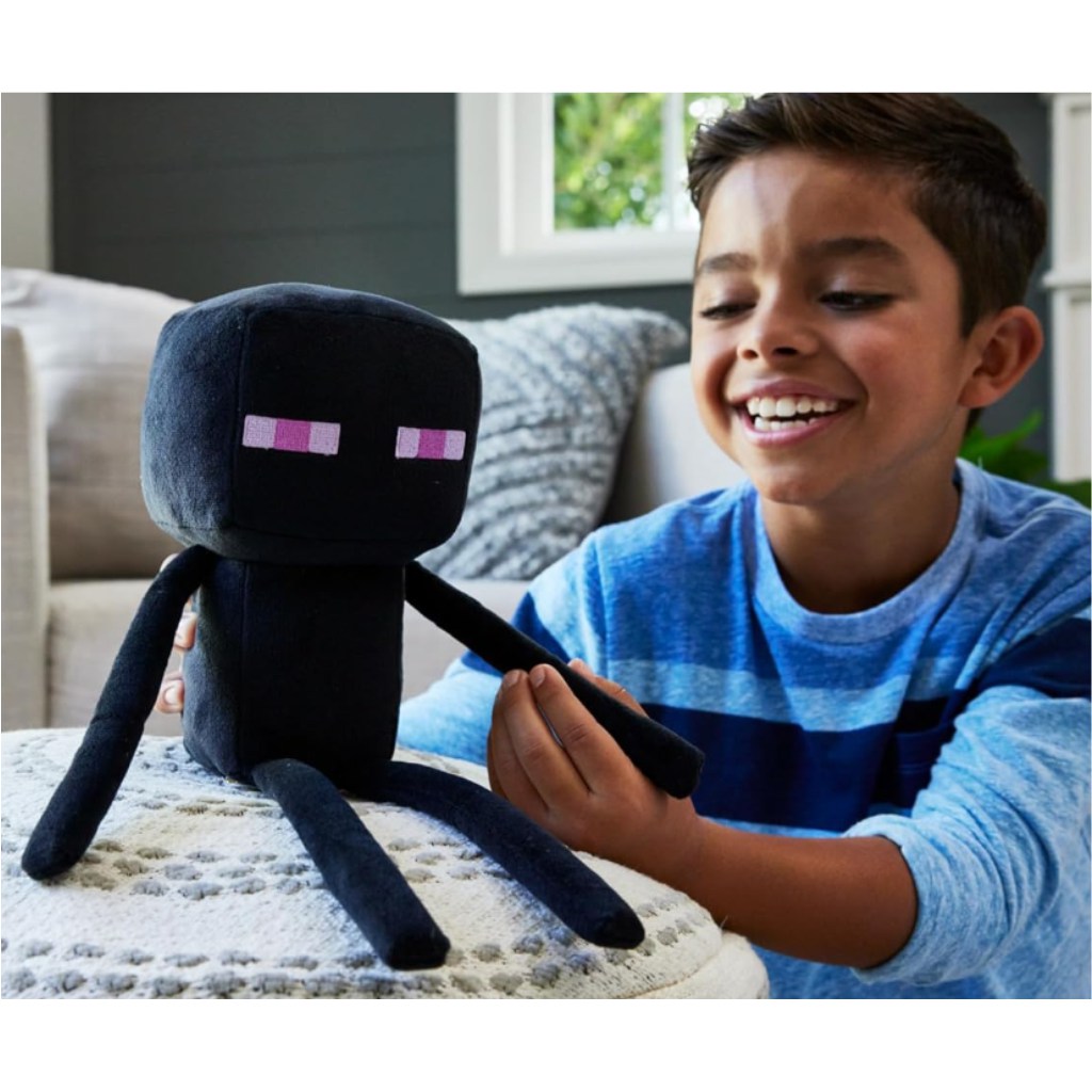 Minecraft Enderman-Plüschfigur – Mattel kép 2