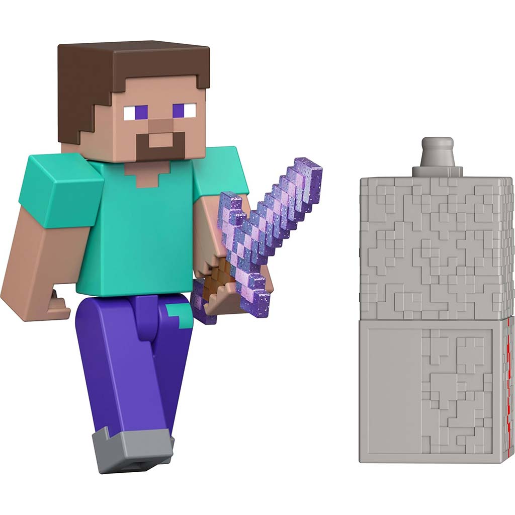 Minecraft: Steve Spielfigur mit Zubehör – Mattel kép 2