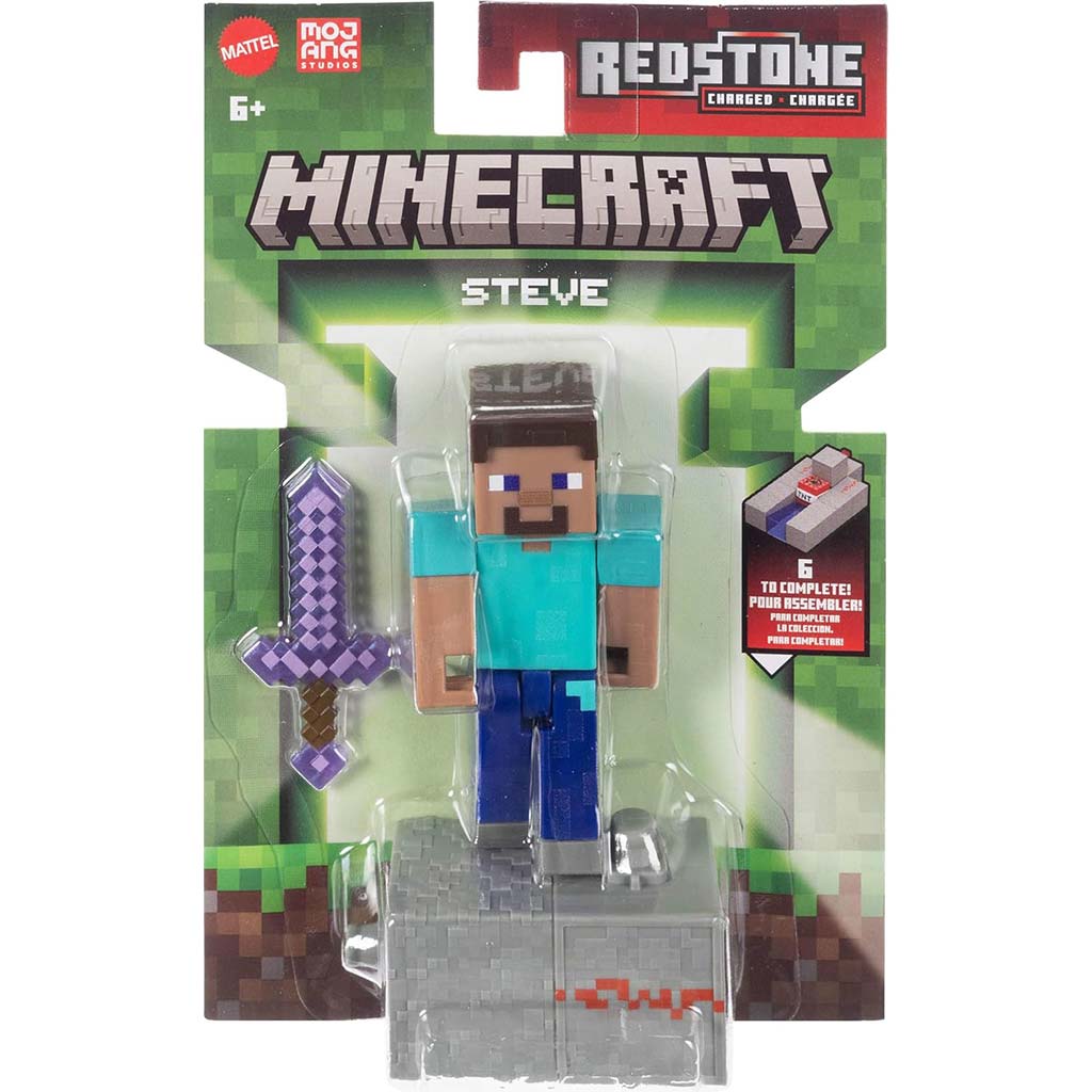 Minecraft: Steve Spielfigur mit Zubehör – Mattel