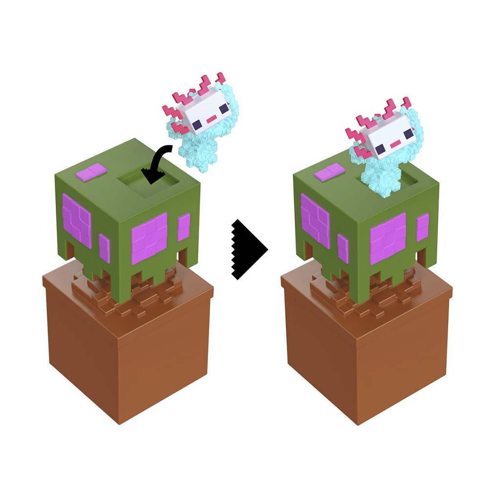 Minecraft Reveal minifigura tárolóban - Tölgyfa - Mattel kép 4