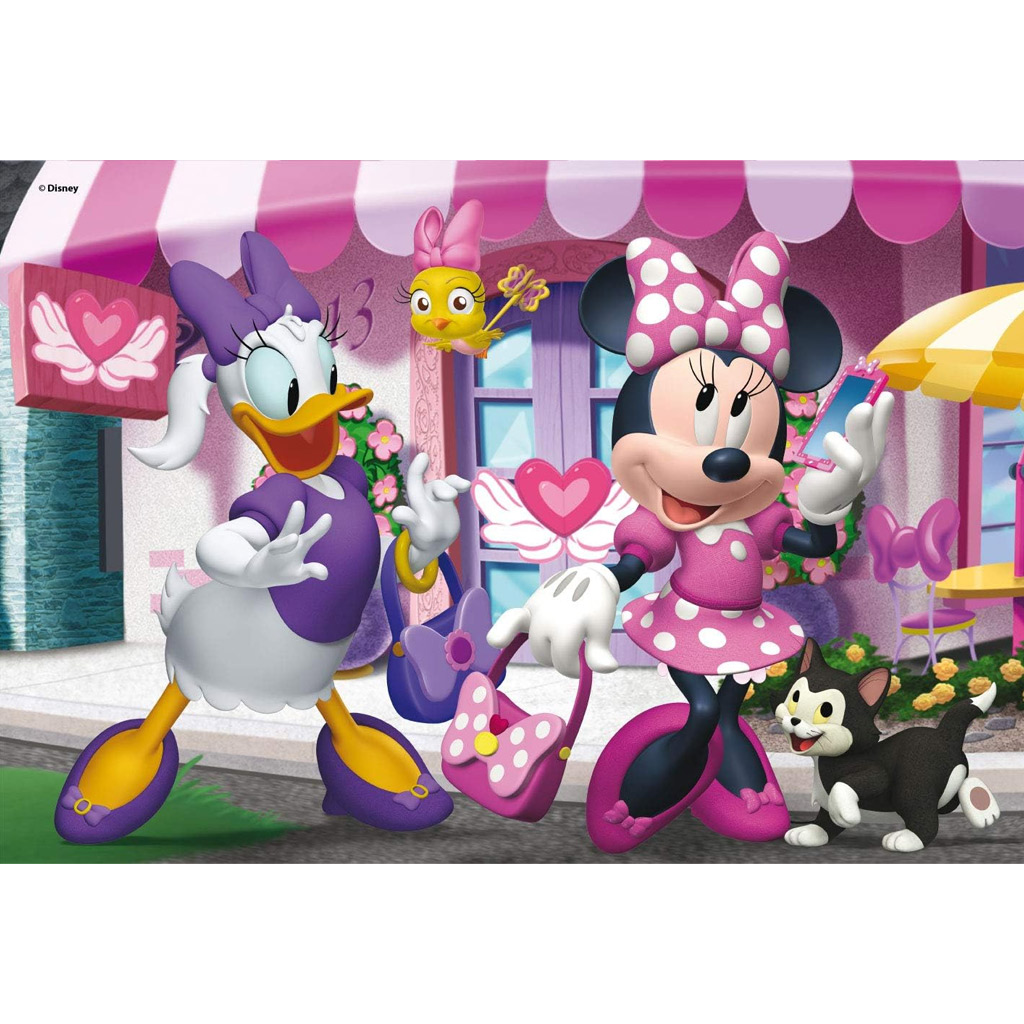 Minnie Maus 2-in-1 Puzzle und Malset mit 108 Teilen, 50x35 cm – Lisciani kép 2