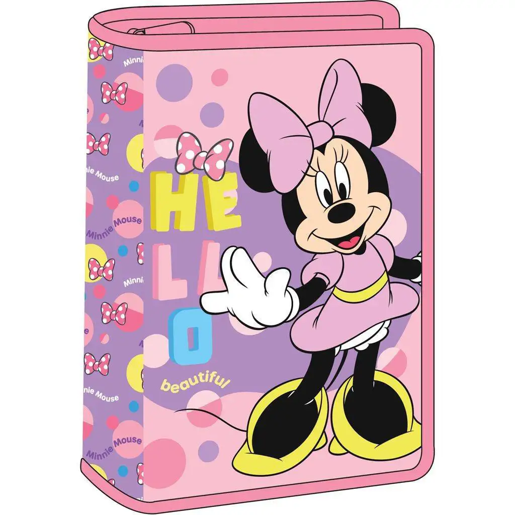 Luna: Minnie egér kihajtható 1 szintes töltött tolltartó kép 1
