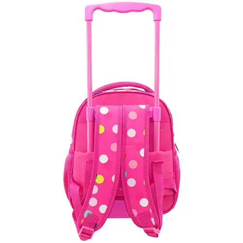 Minnie Maus rosa rollender Kindergartenrucksack 27x10x31cm kép 2