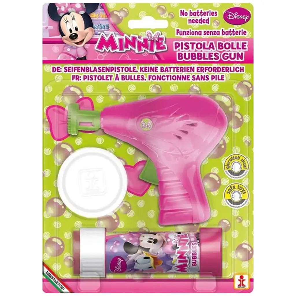 Minnie egeres buborékfújó pisztoly szett kép 1
